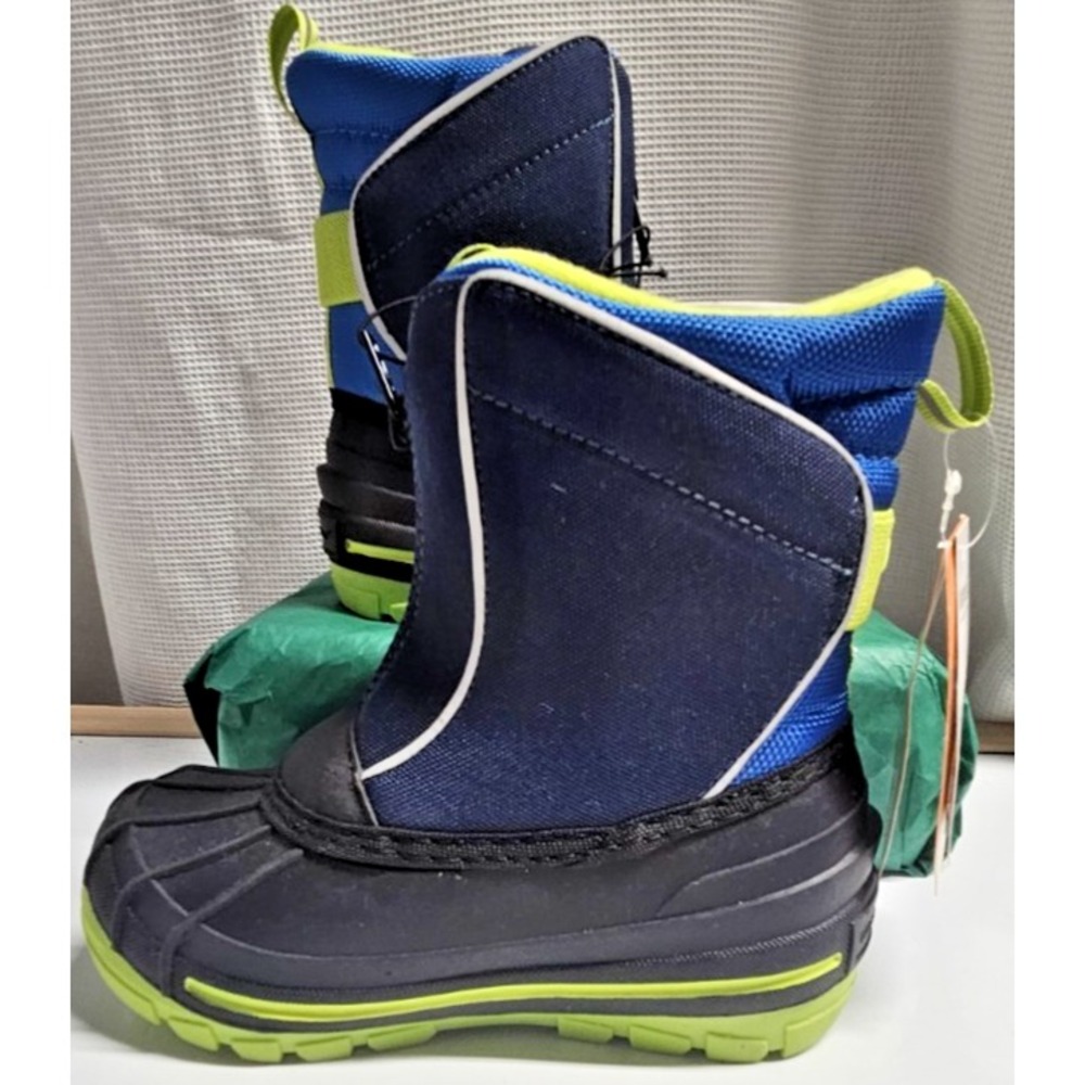NWT Arctic Shield Sintetico waterproof insulated blue snow boot boy US 10/EU27.5
